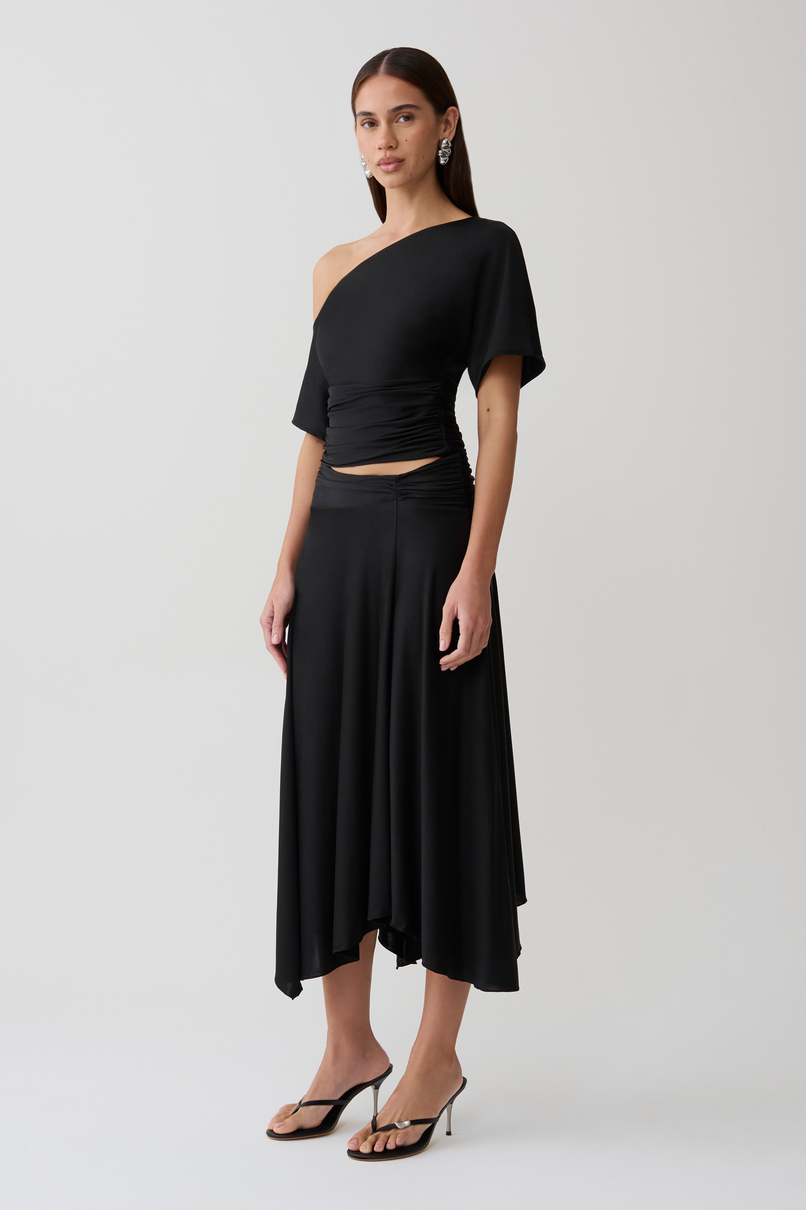 Luu Slinky Midi Skirt