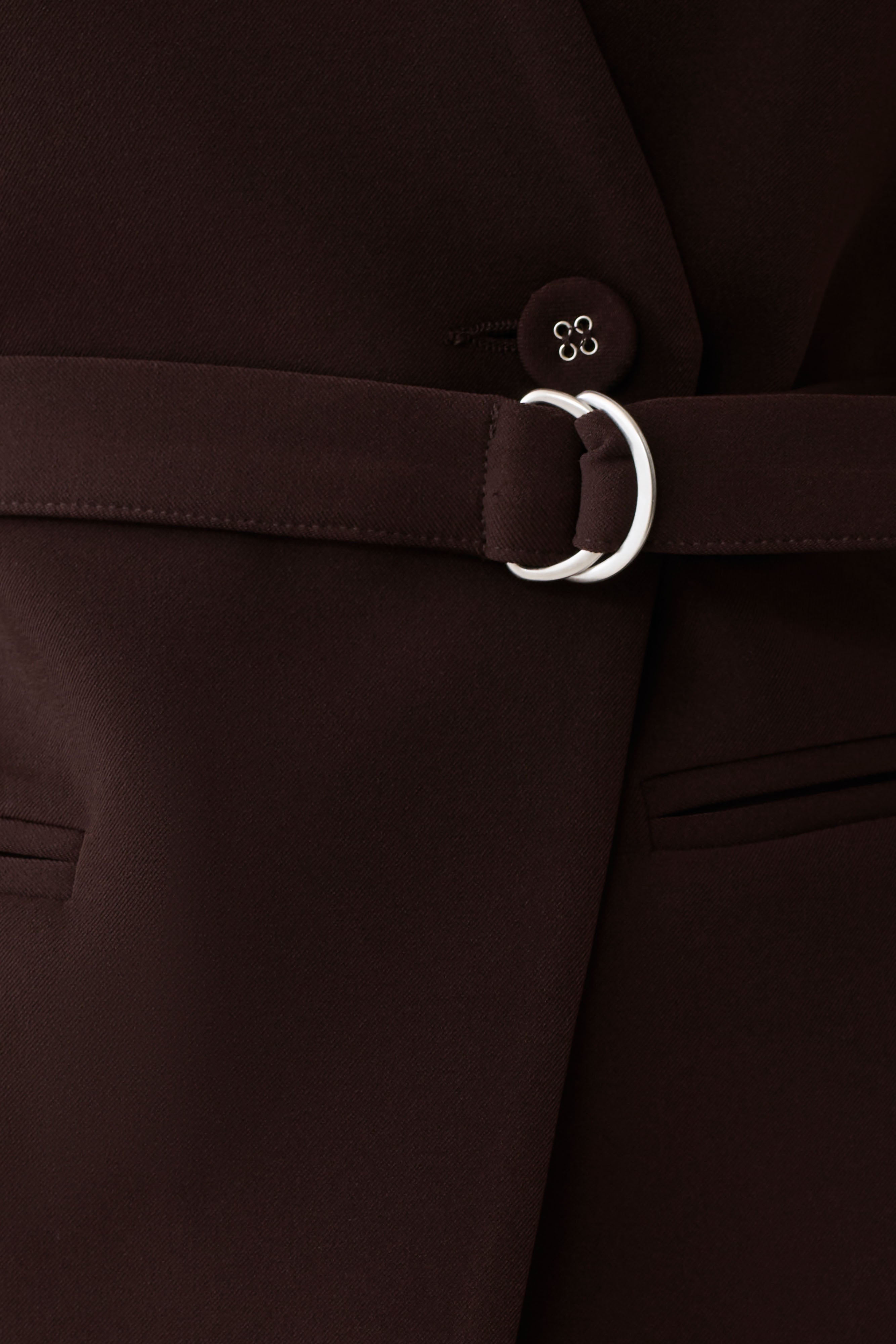 Darcie Drop Shoulder Suiting Blazer in Dark Chocolate – Chic&Drifts