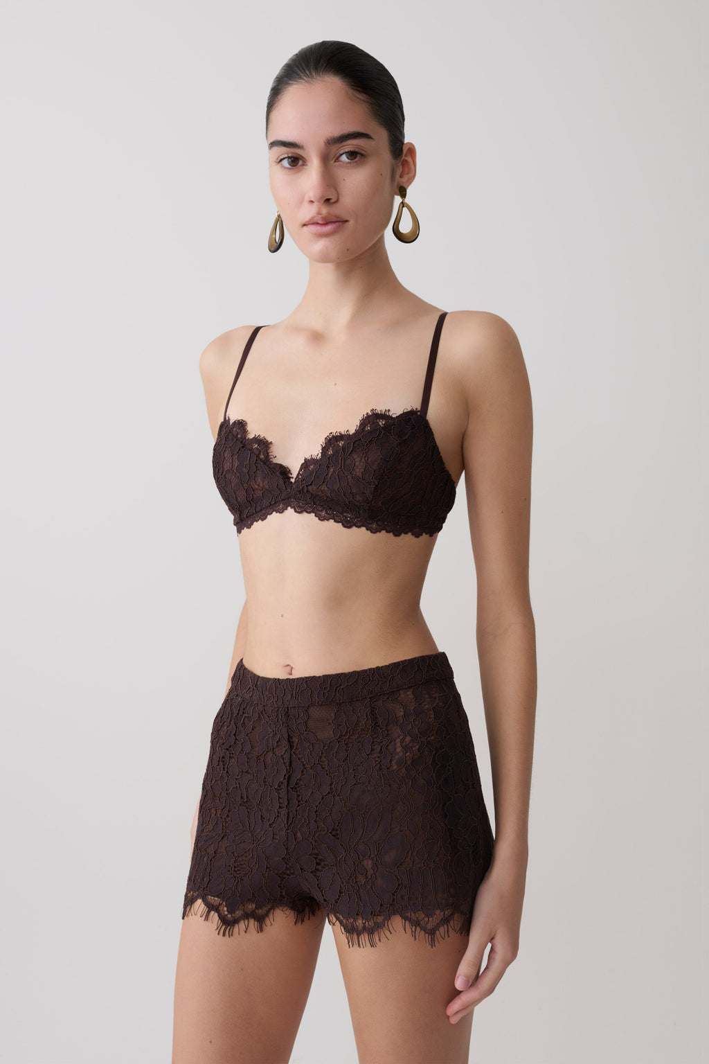 Gigi Lace Bralette in Dark Chocolate – Chic&Drifts