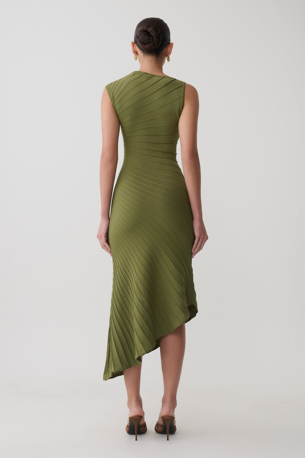 Milasandra Pleated Knit Dress