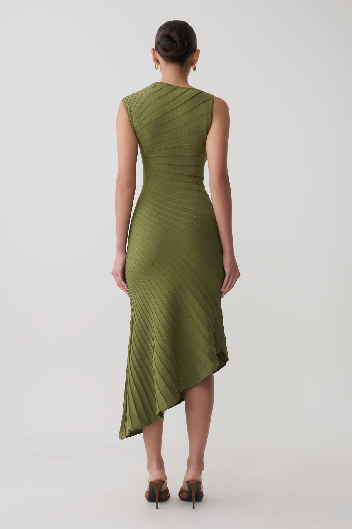 Milasandra Pleated Knit Dress