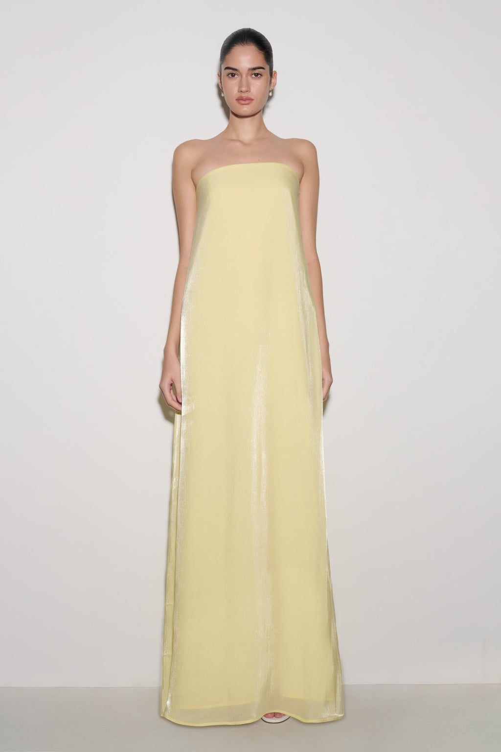 Olivia Strapless Maxi Dress in Lemon – Chic&Drifts
