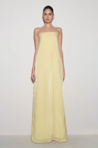 Olivia Strapless Maxi Dress in Lemon – Chic&Drifts