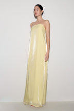 Olivia Strapless Maxi Dress in Lemon – Chic&Drifts