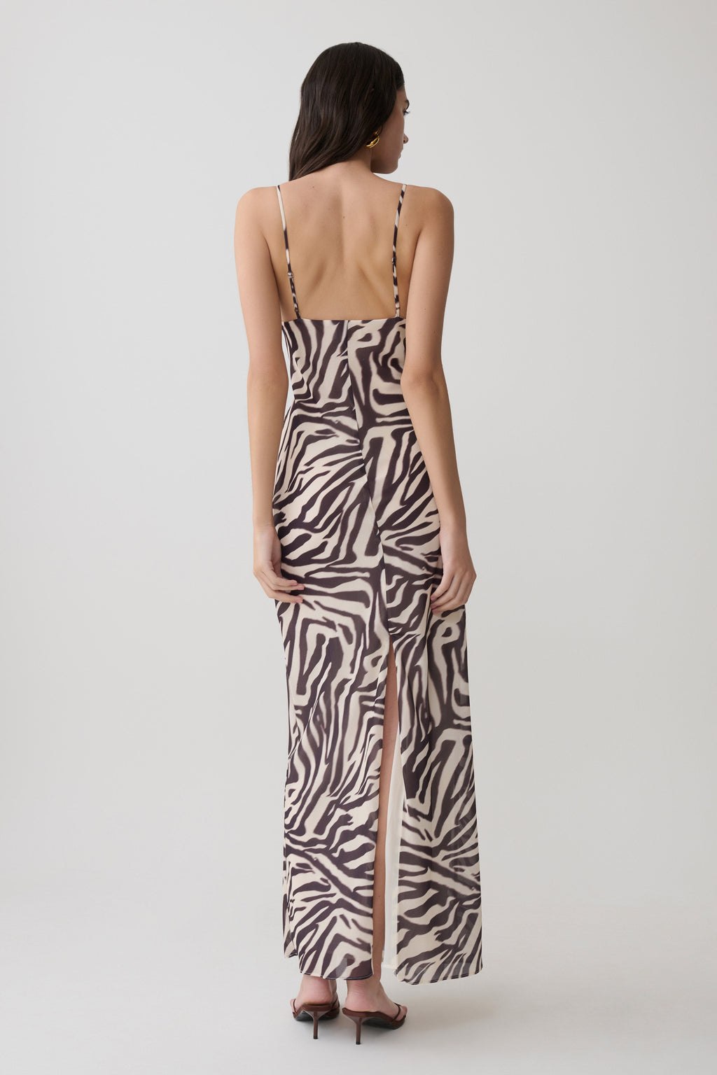 Angeline Lace And Chiffon Maxi Dress