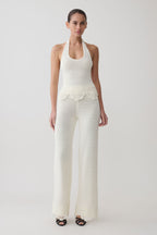 Salley Crochet Halter Longline Top in Ivory – Chic&Drifts
