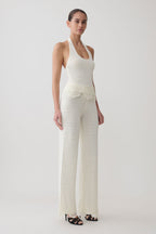 Salley Crochet Halter Longline Top in Ivory – Chic&Drifts