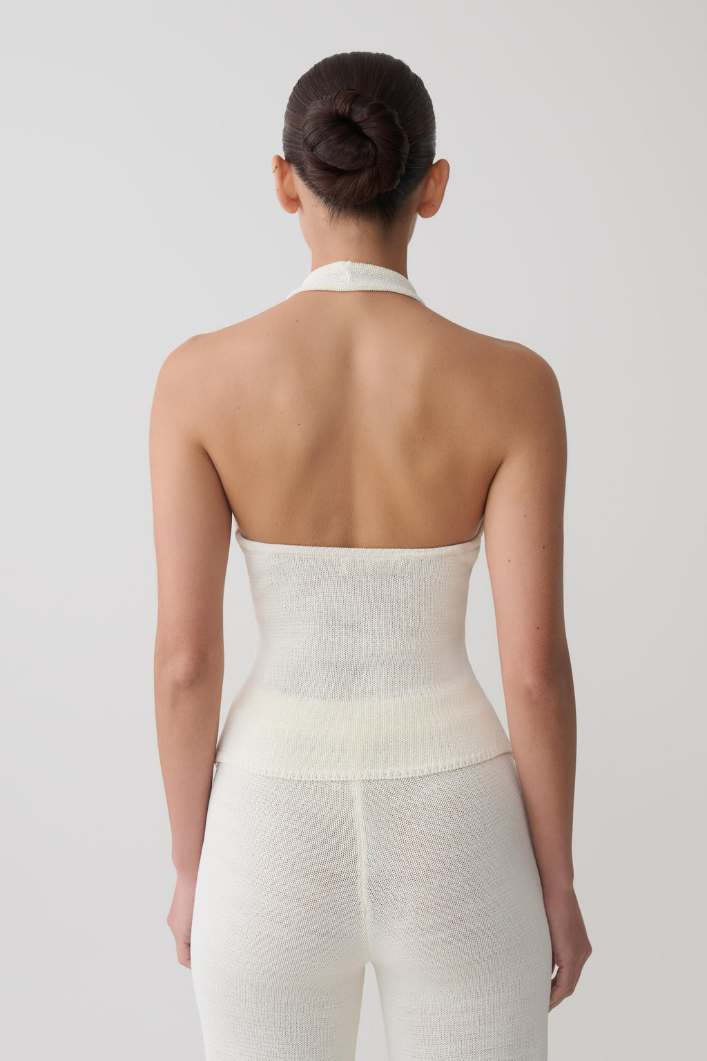 Salley Crochet Halter Longline Top in Ivory – Chic&Drifts