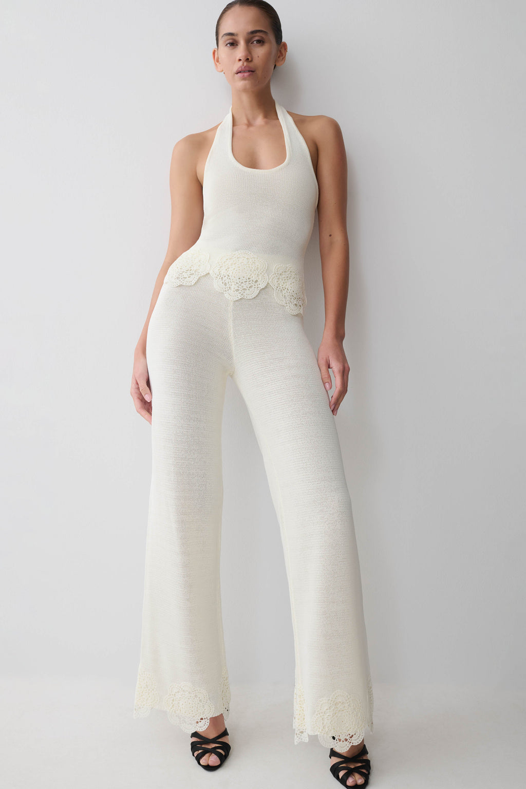 Salley Crochet Pants in Ivory – Chic&Drifts