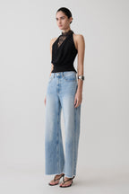Arra Chiffon & Lace Halter Top in Black – Chic&Drifts