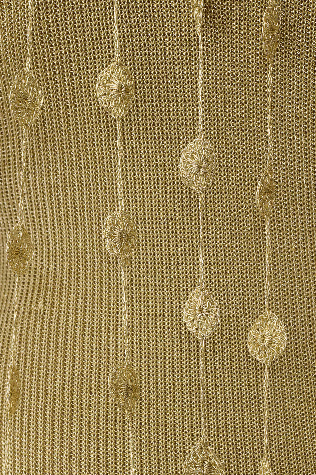 Shami Lurex Maxi Dress With Flowers in Gold – Chic&Drifts