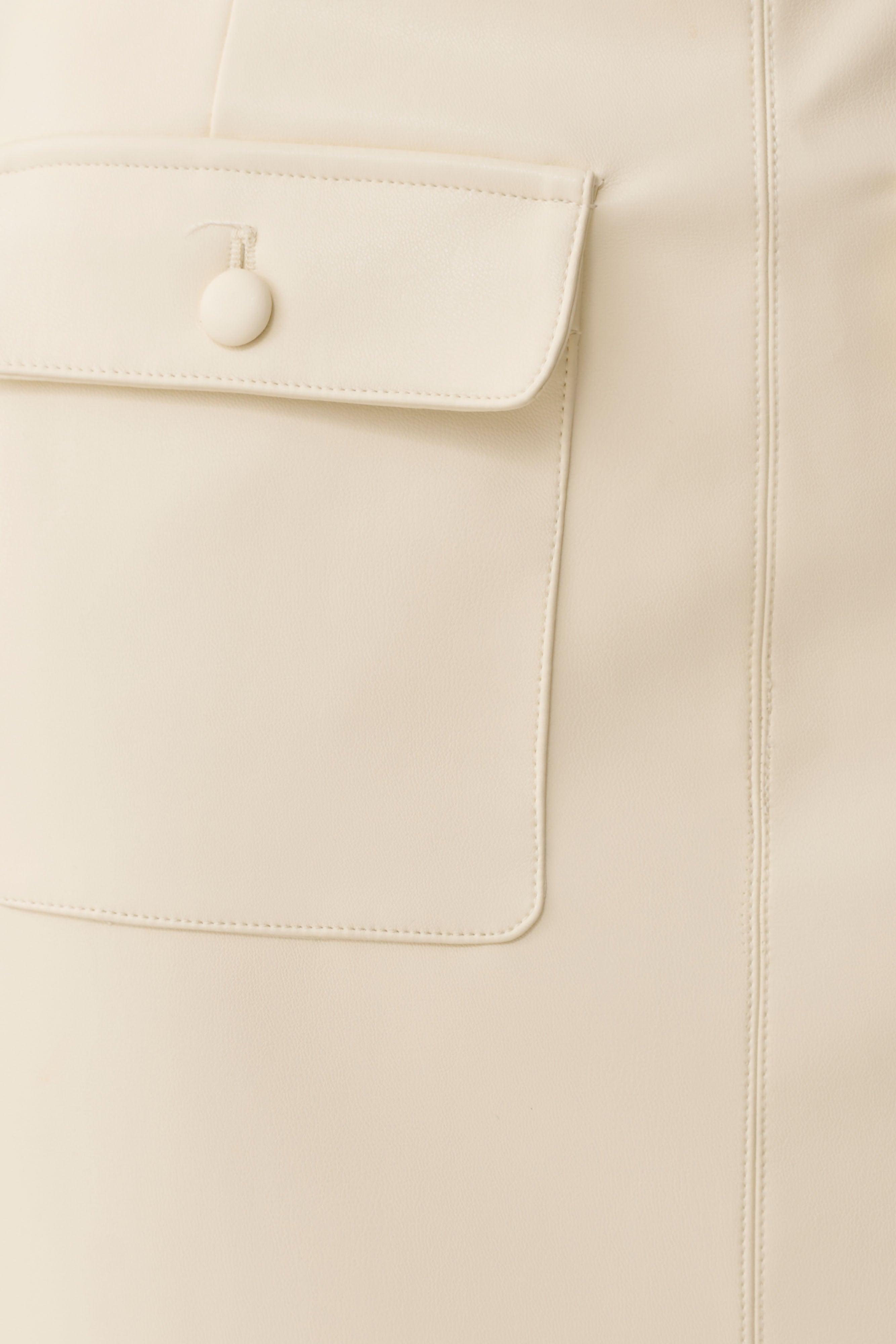 Winslet Faux Leather Maxi Skirt in Bone – Chic&Drifts