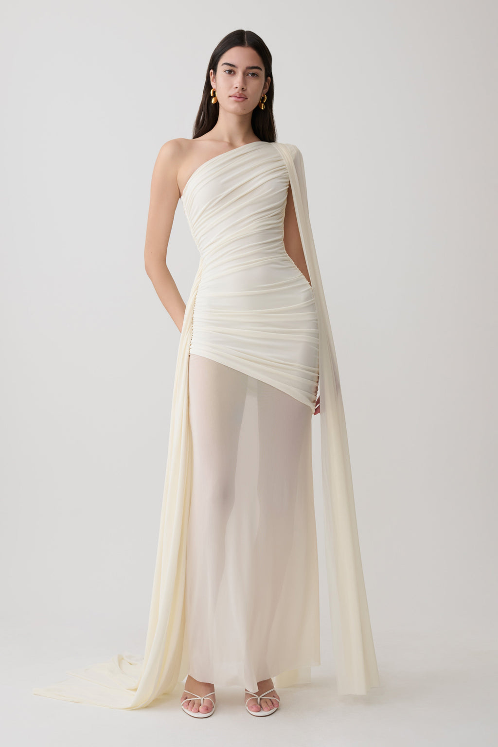 Asher Slinky One Shoulder Maxi Dress