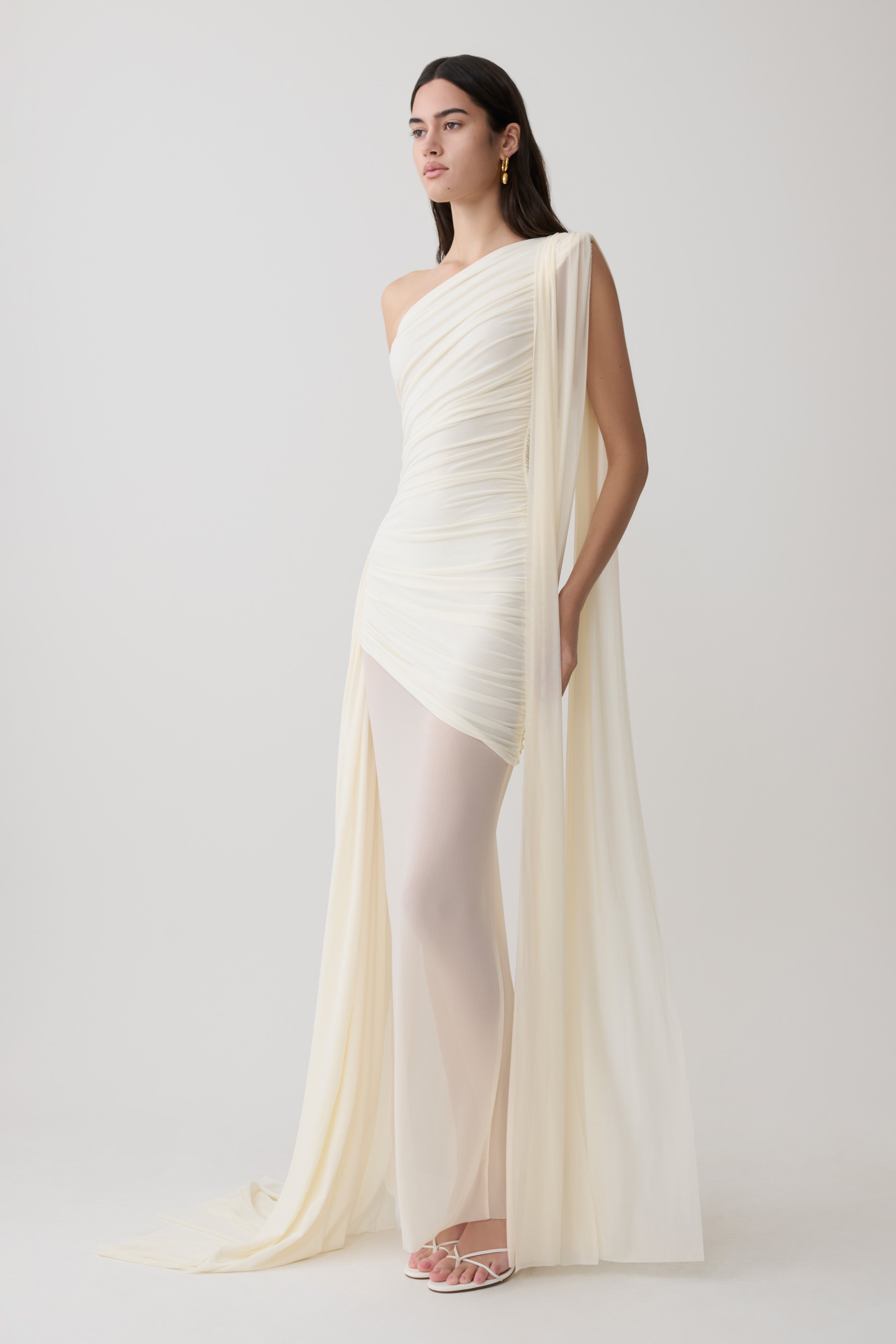 Asher Slinky One Shoulder Maxi Dress