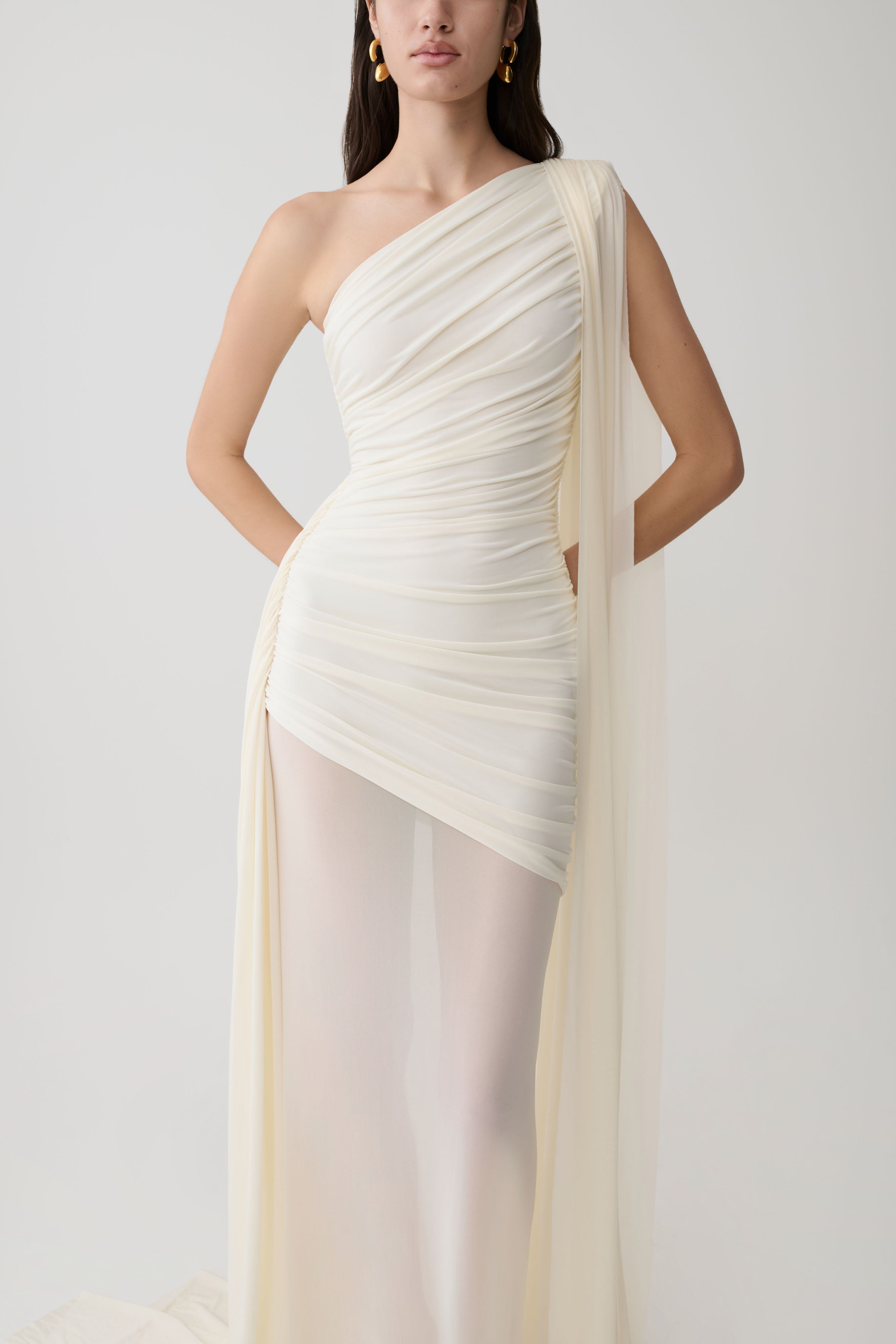 Asher Slinky One Shoulder Maxi Dress