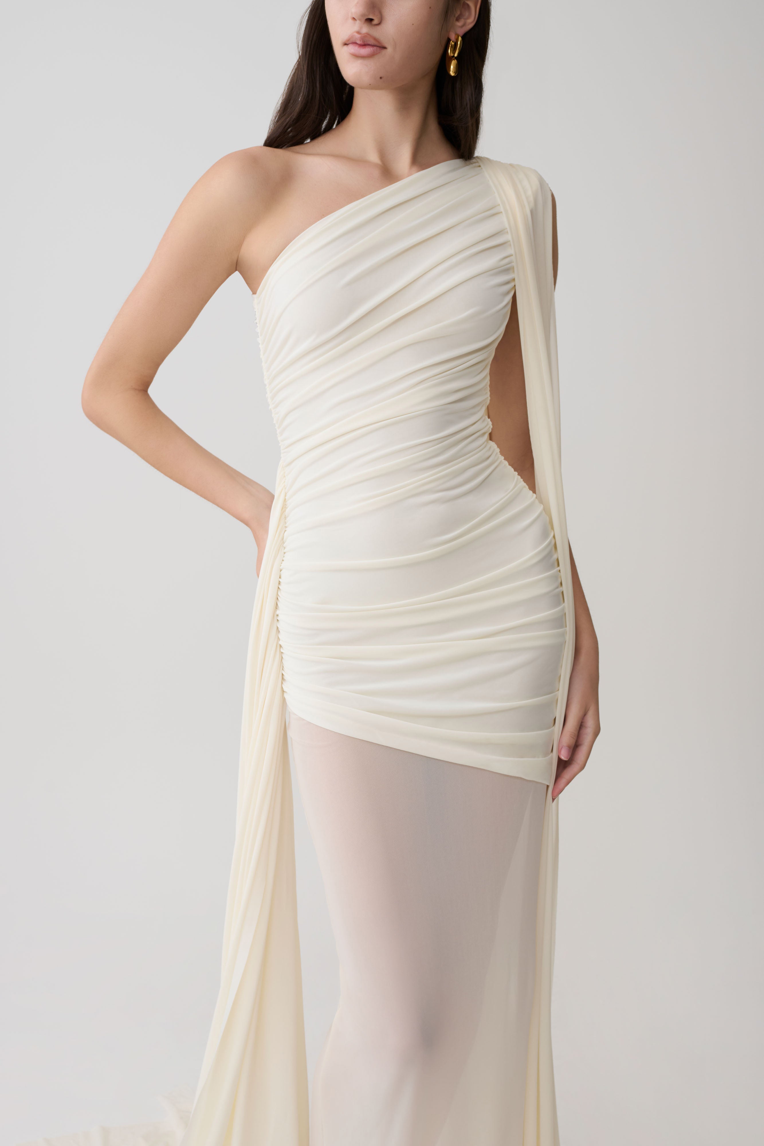 Asher Slinky One Shoulder Maxi Dress