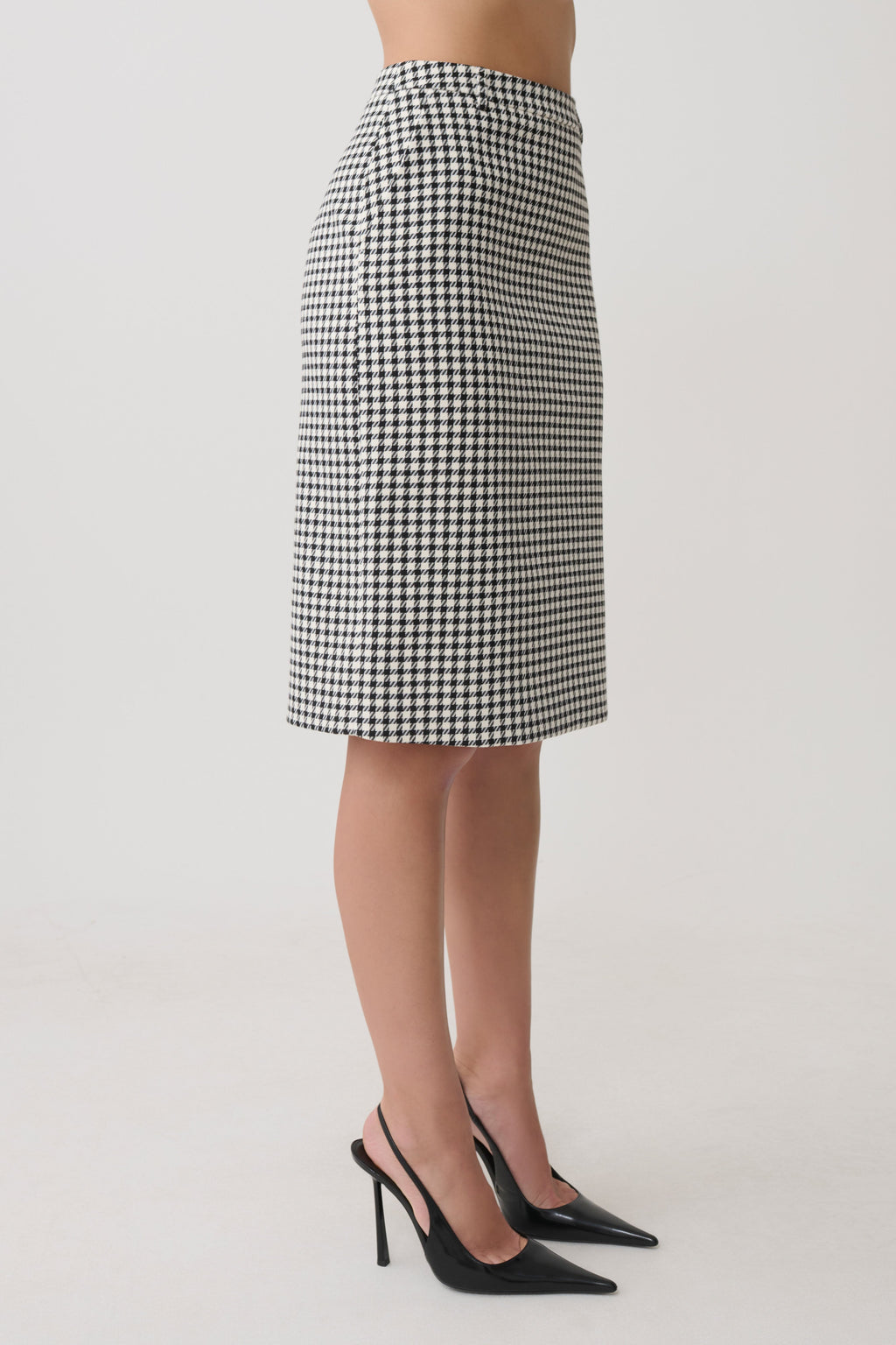Amelie Tweed Midi Skirt in Houndstooth – Chic&Drifts