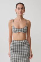 Amelie Tweed Bralette in Houndstooth – Chic&Drifts