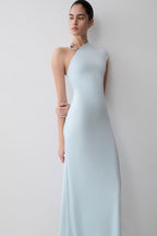 Oden Slinky Maxi Dress With Hardware in Sky Blue – Chic&Drifts