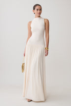 Zsela High Neck Modal Maxi Dress in Ivory – Chic&Drifts