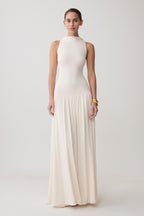 Zsela High Neck Modal Maxi Dress in Ivory – Chic&Drifts