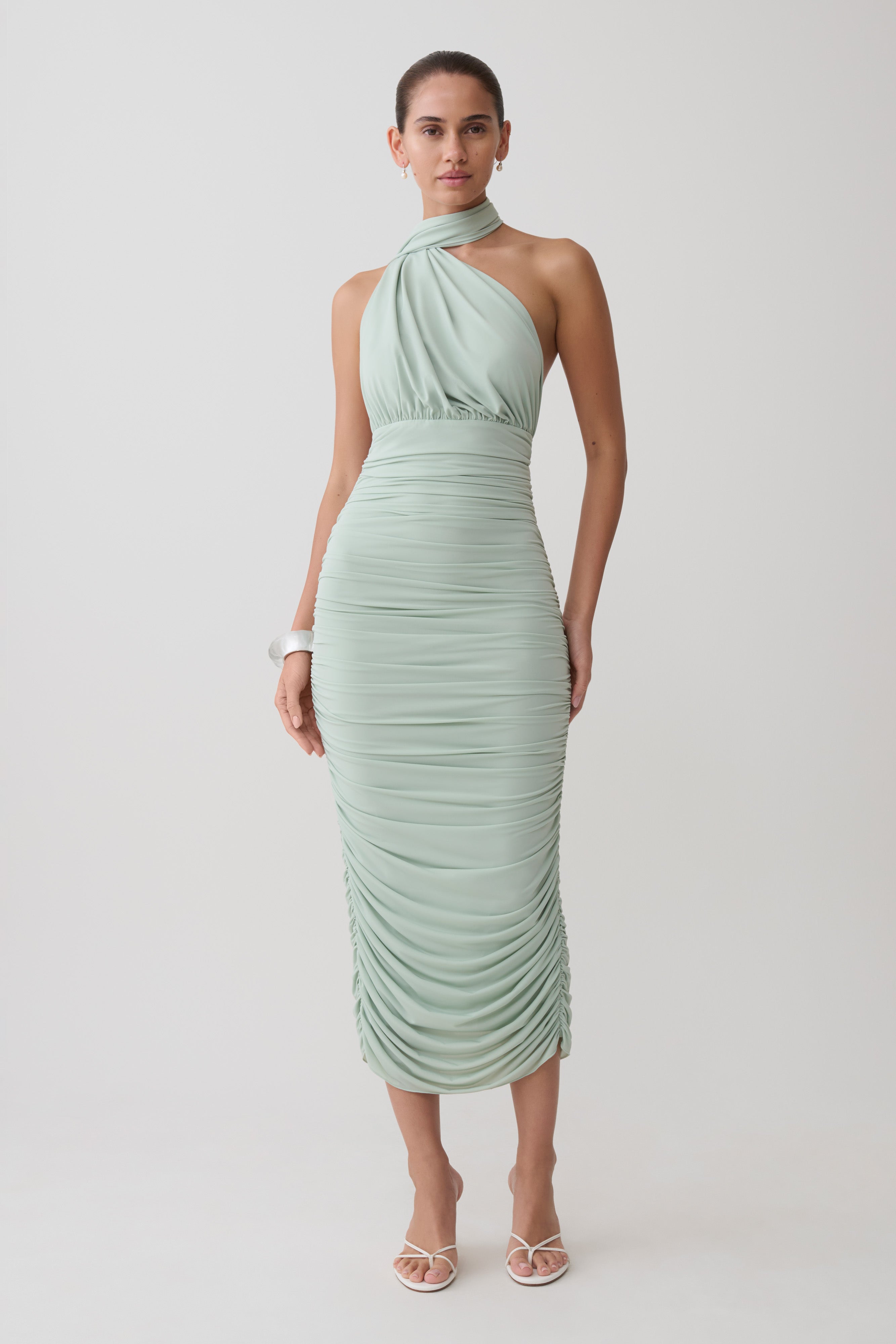 Giannie Draped Midi Dress
