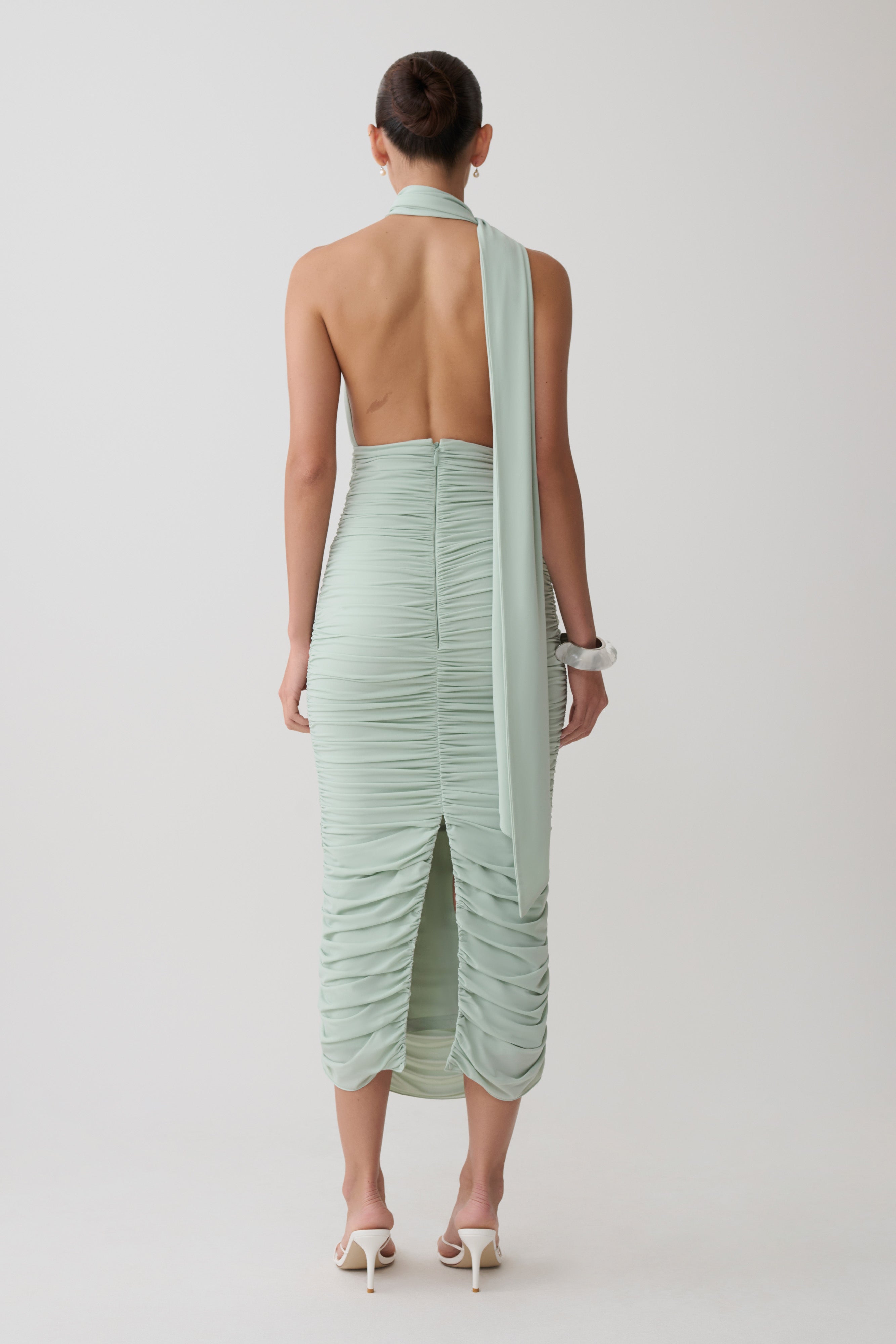 Giannie Draped Midi Dress