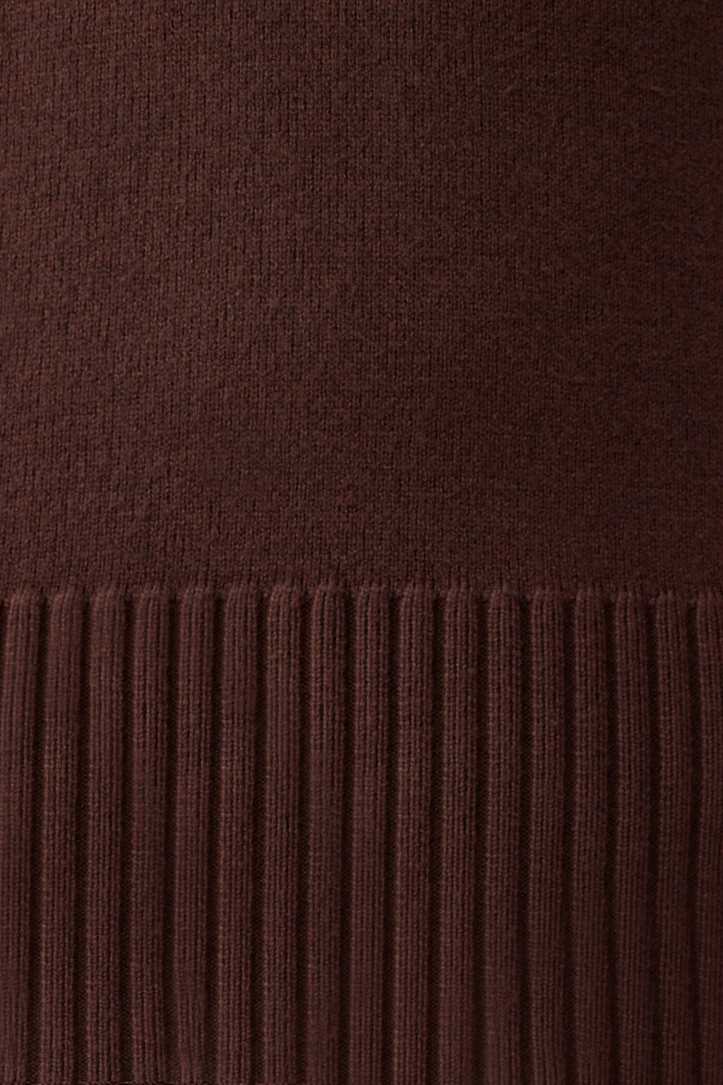 Stanley Ribbed High Neck Jumper in Chocolate – Chic&Drifts