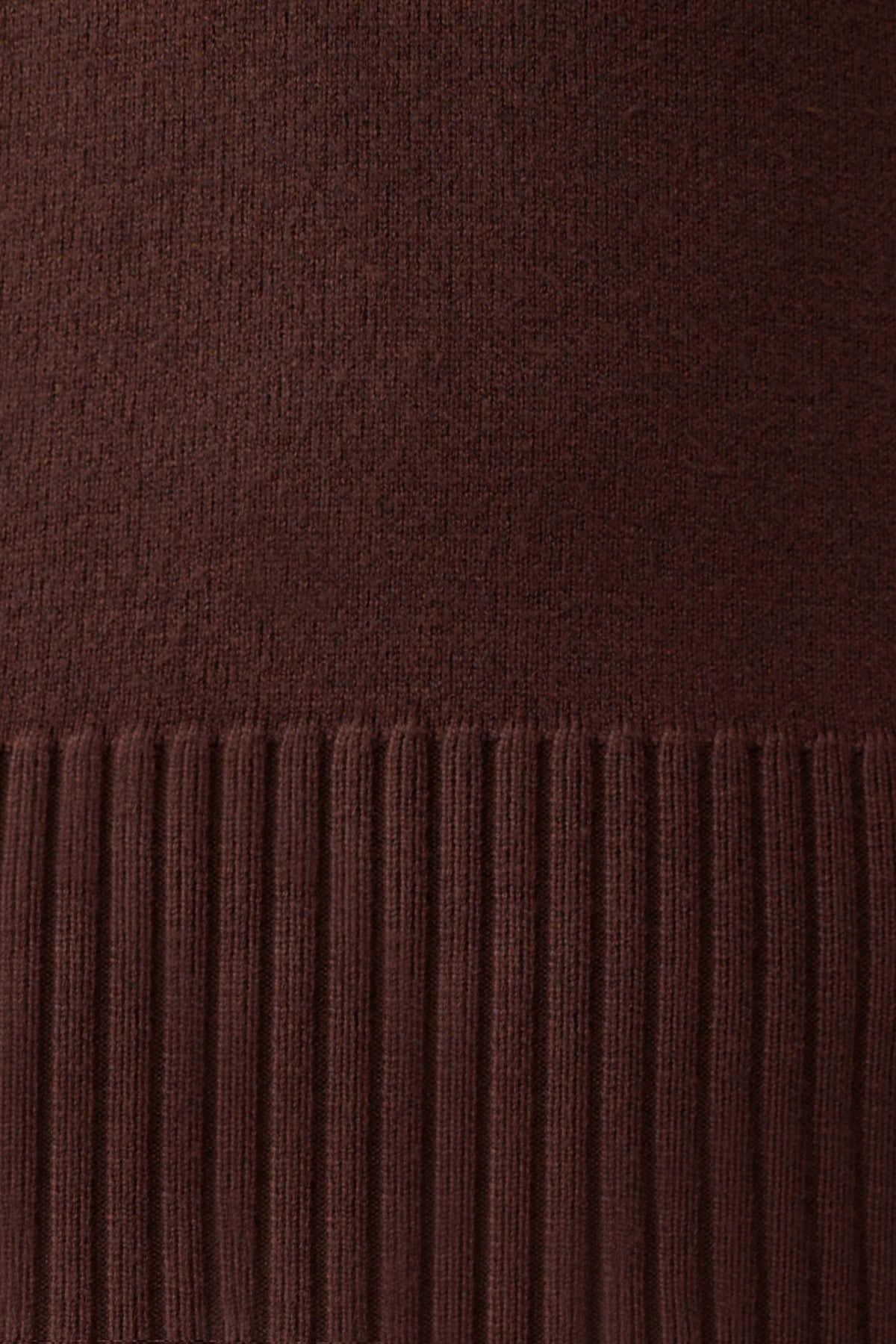 Stanley Ribbed High Neck Jumper in Chocolate – Chic&Drifts
