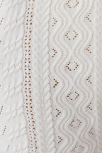 Darlene Pointelle Knit Shorts in White – Chic&Drifts