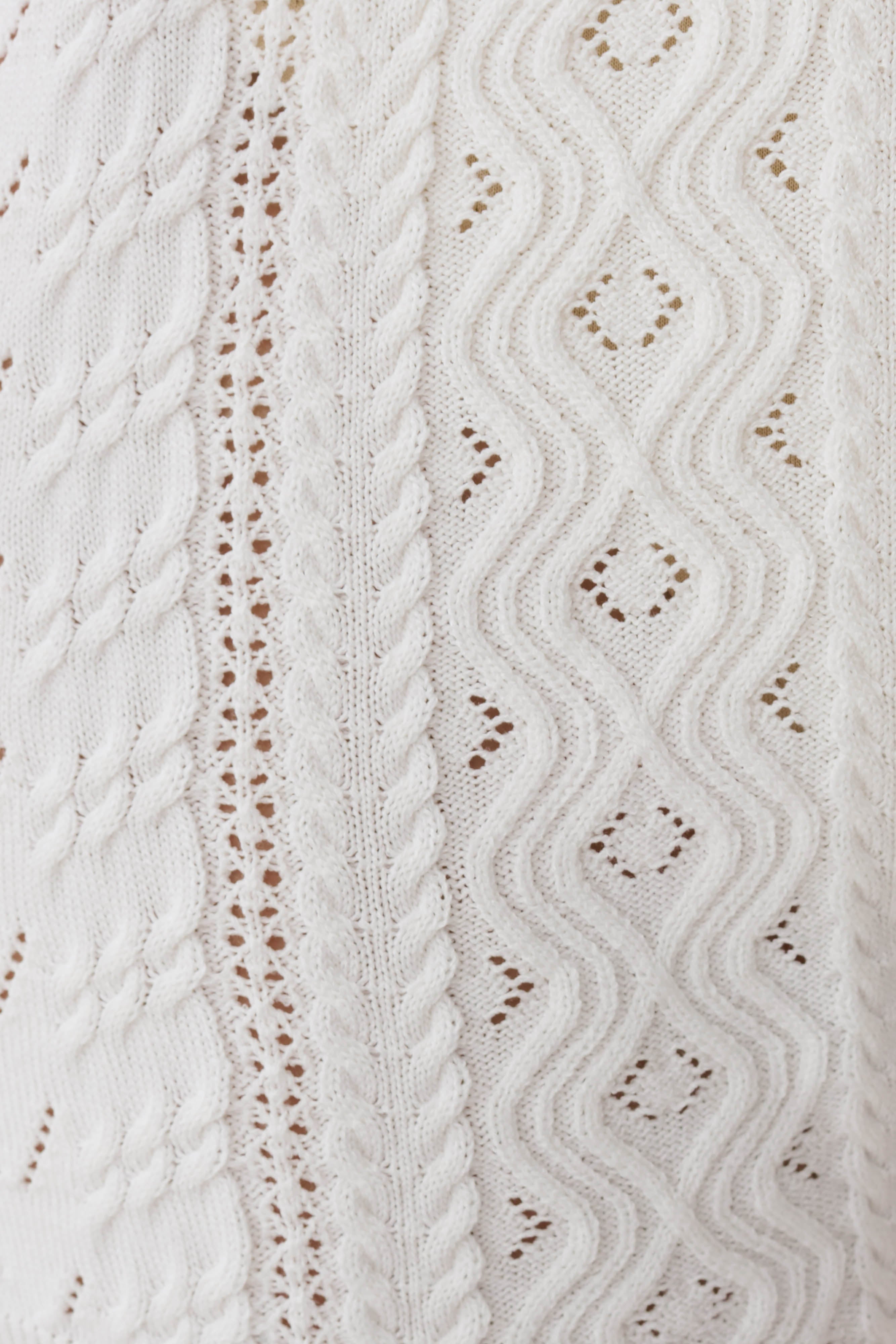 Darlene Pointelle Knit Shorts in White – Chic&Drifts