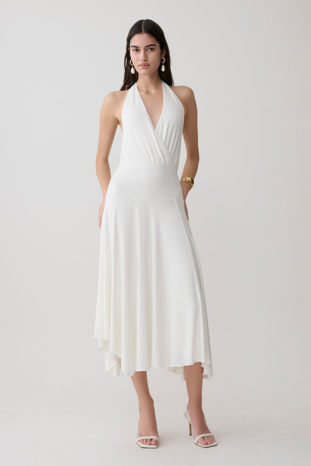 Krish Hankie Halter Midi Dress