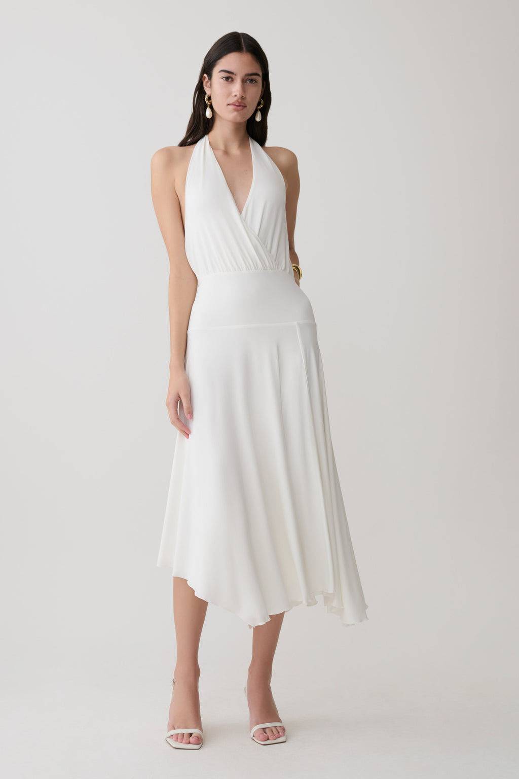 Krish Hankie Halter Midi Dress