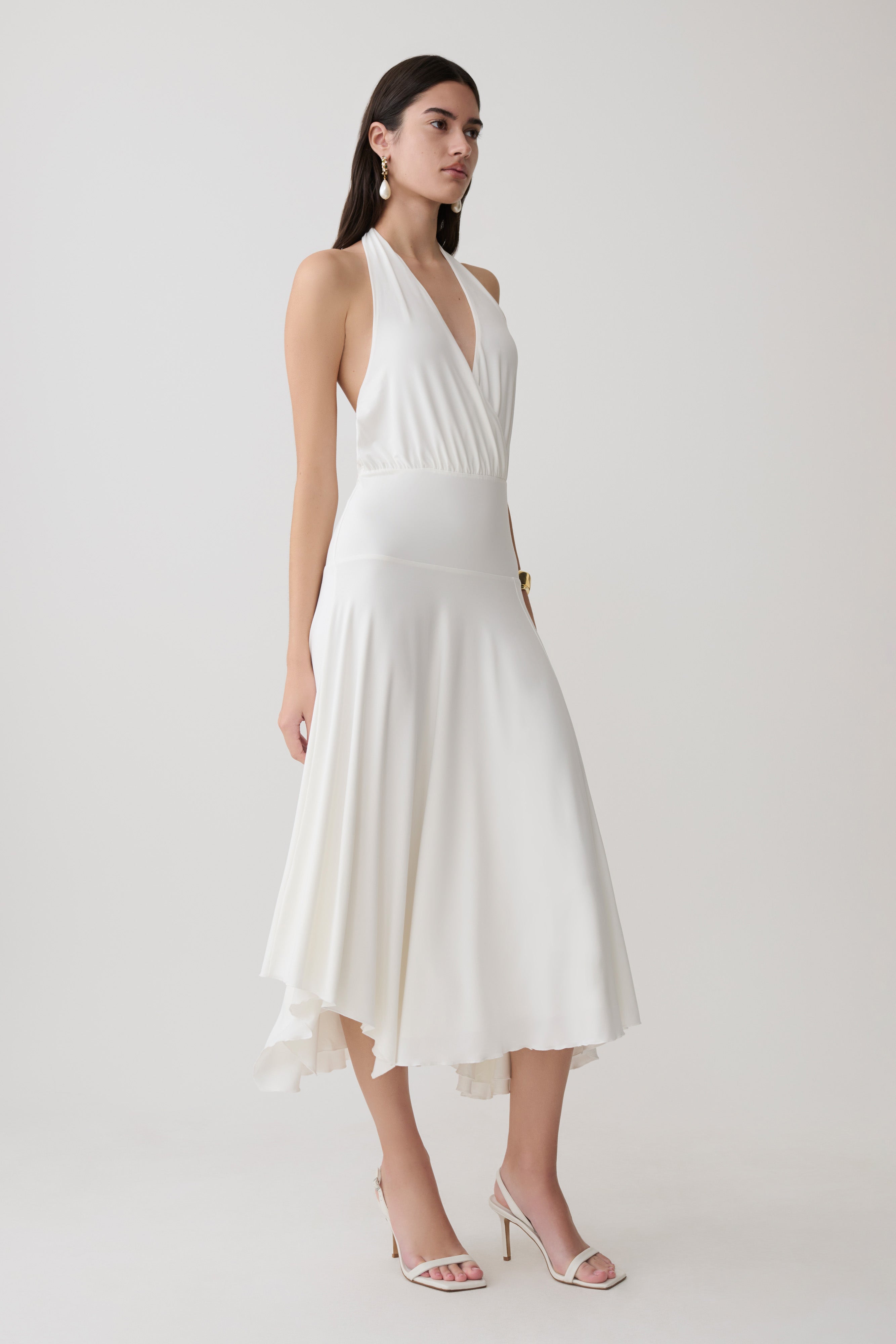 Krish Hankie Halter Midi Dress