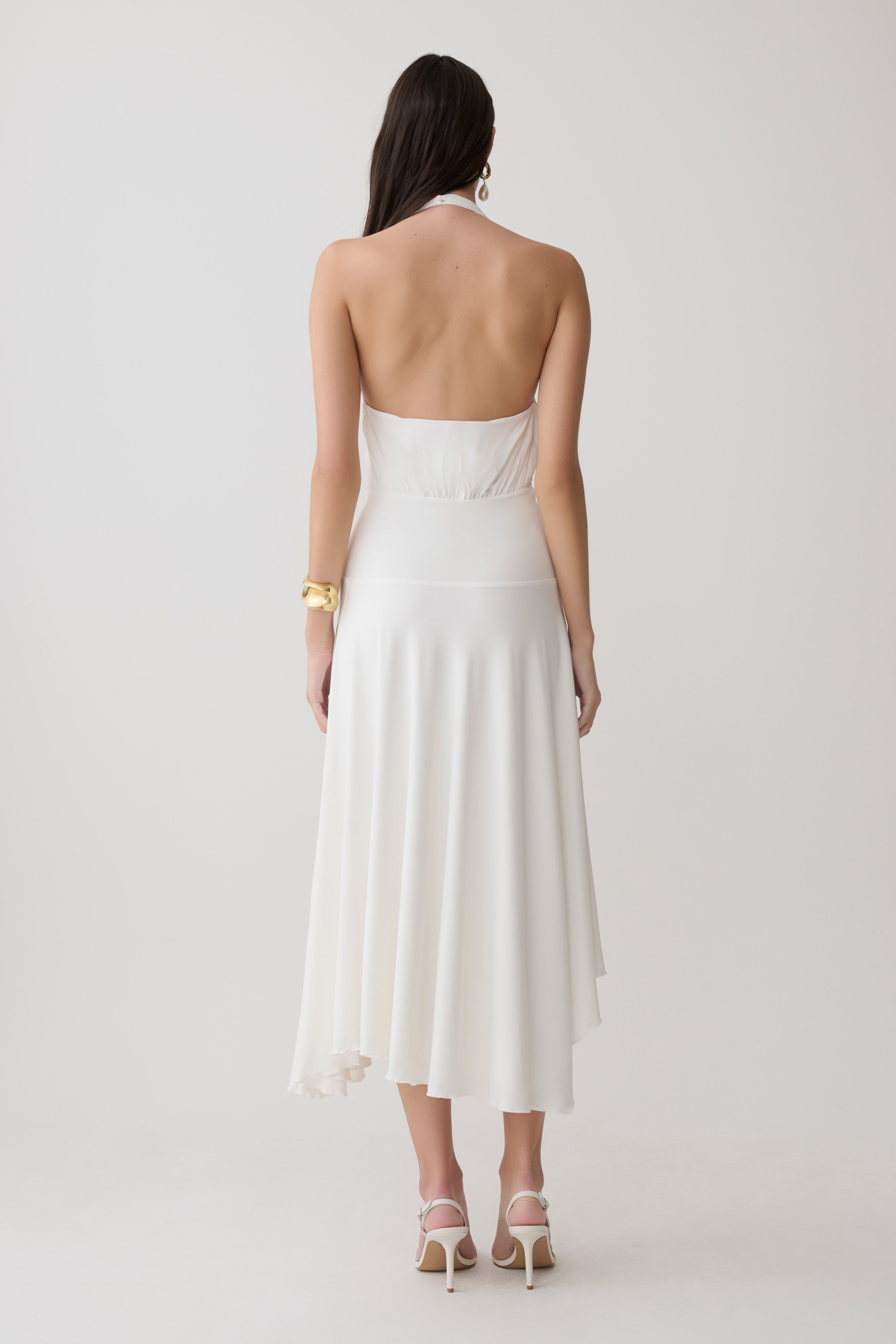 Krish Hankie Halter Midi Dress