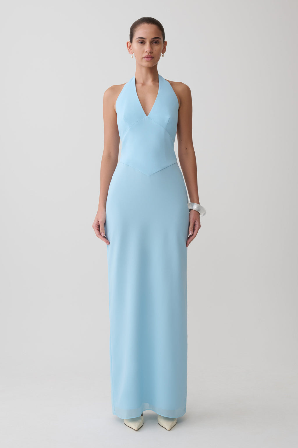 Valentina Chiffon Halter Maxi Dress
