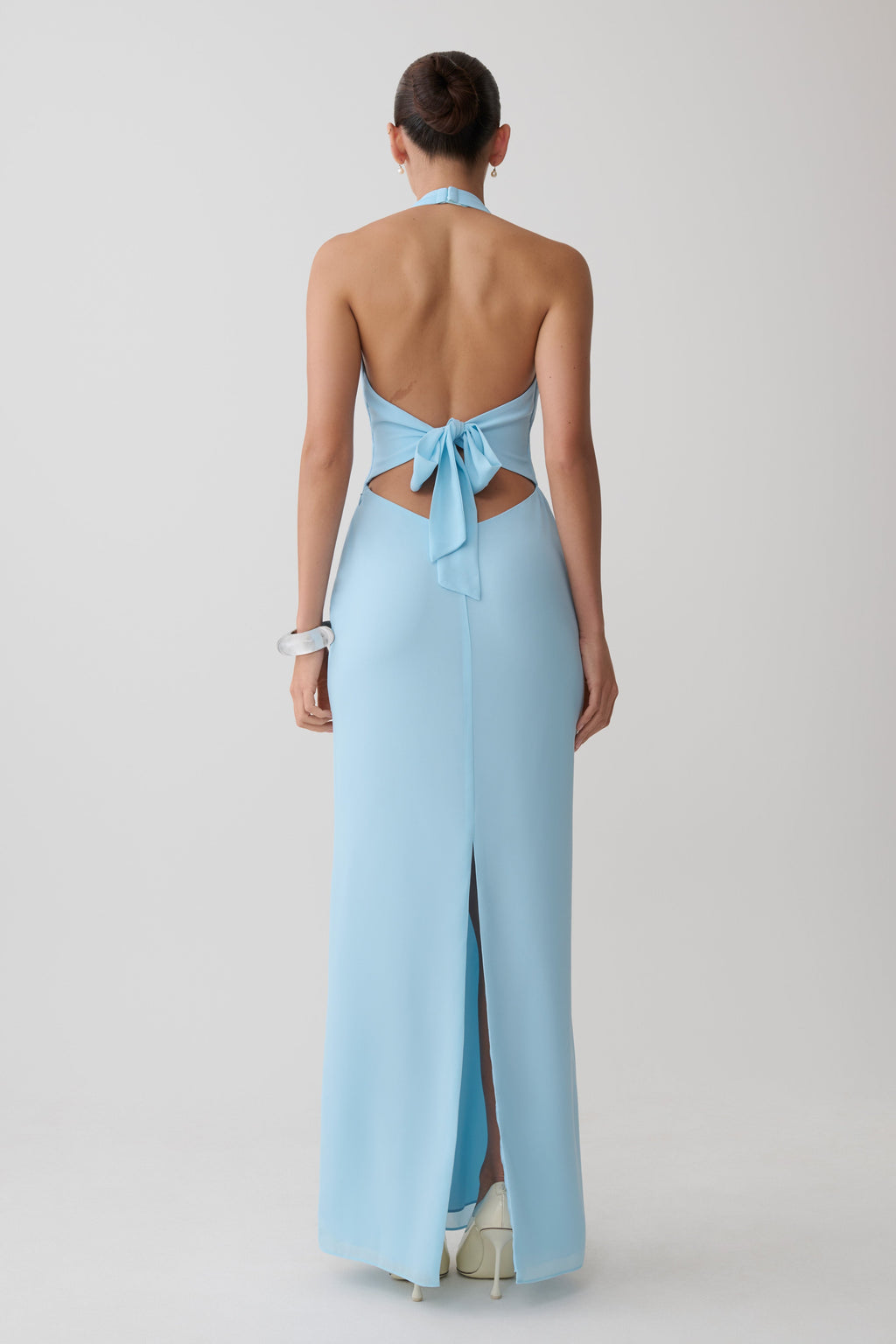 Valentina Chiffon Halter Maxi Dress