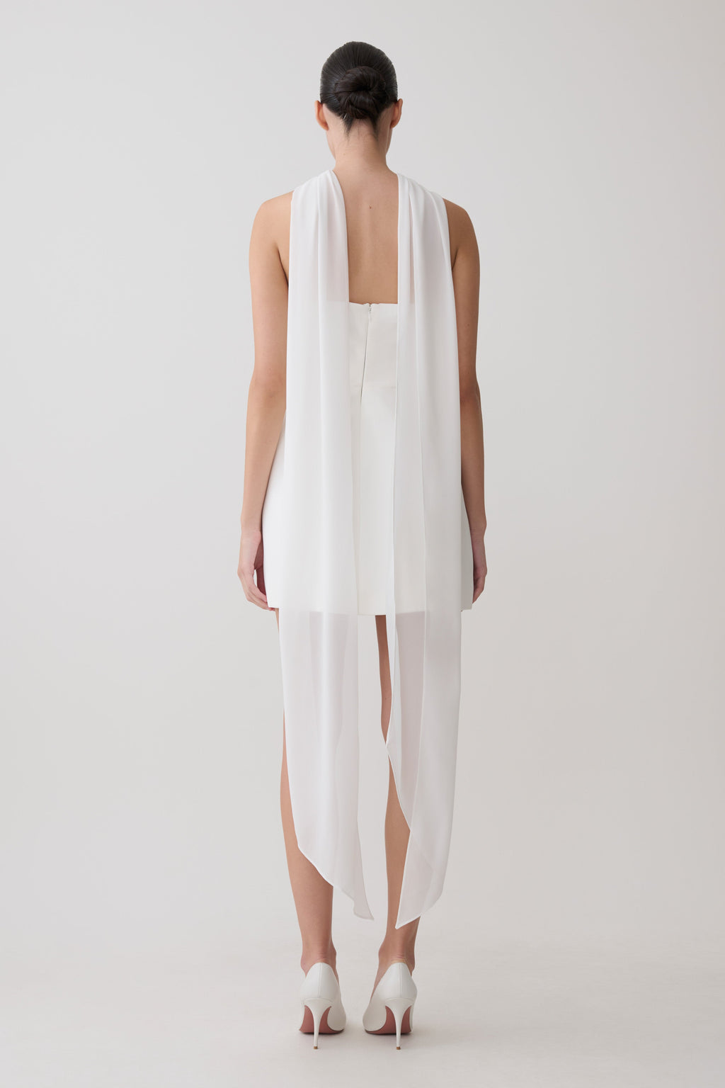Orellia Strapless Suiting Mini Dress in Ivory – Chic&Drifts