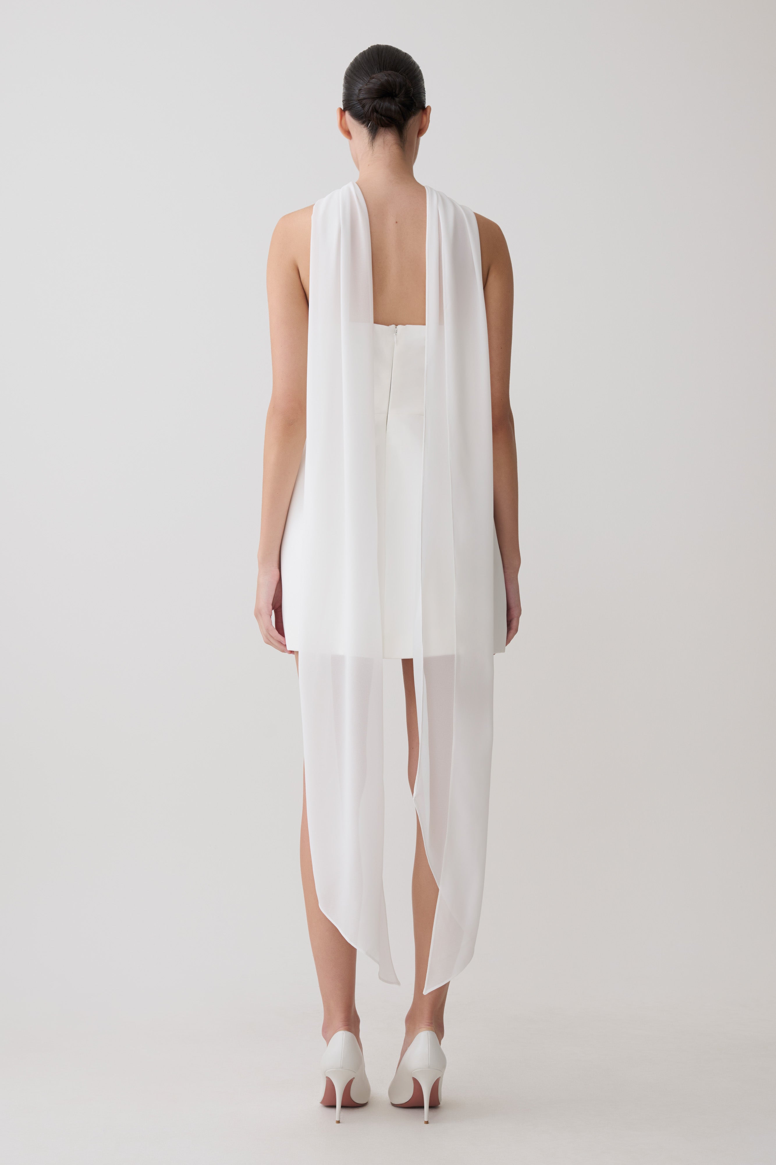 Orellia Strapless Suiting Mini Dress in Ivory – Chic&Drifts