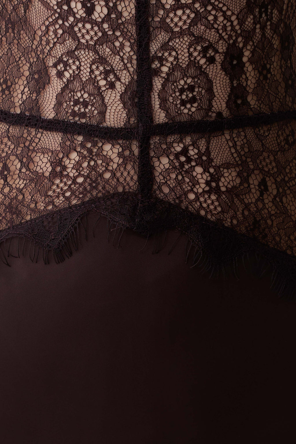 Dinah Lace And Satin Maxi Dress