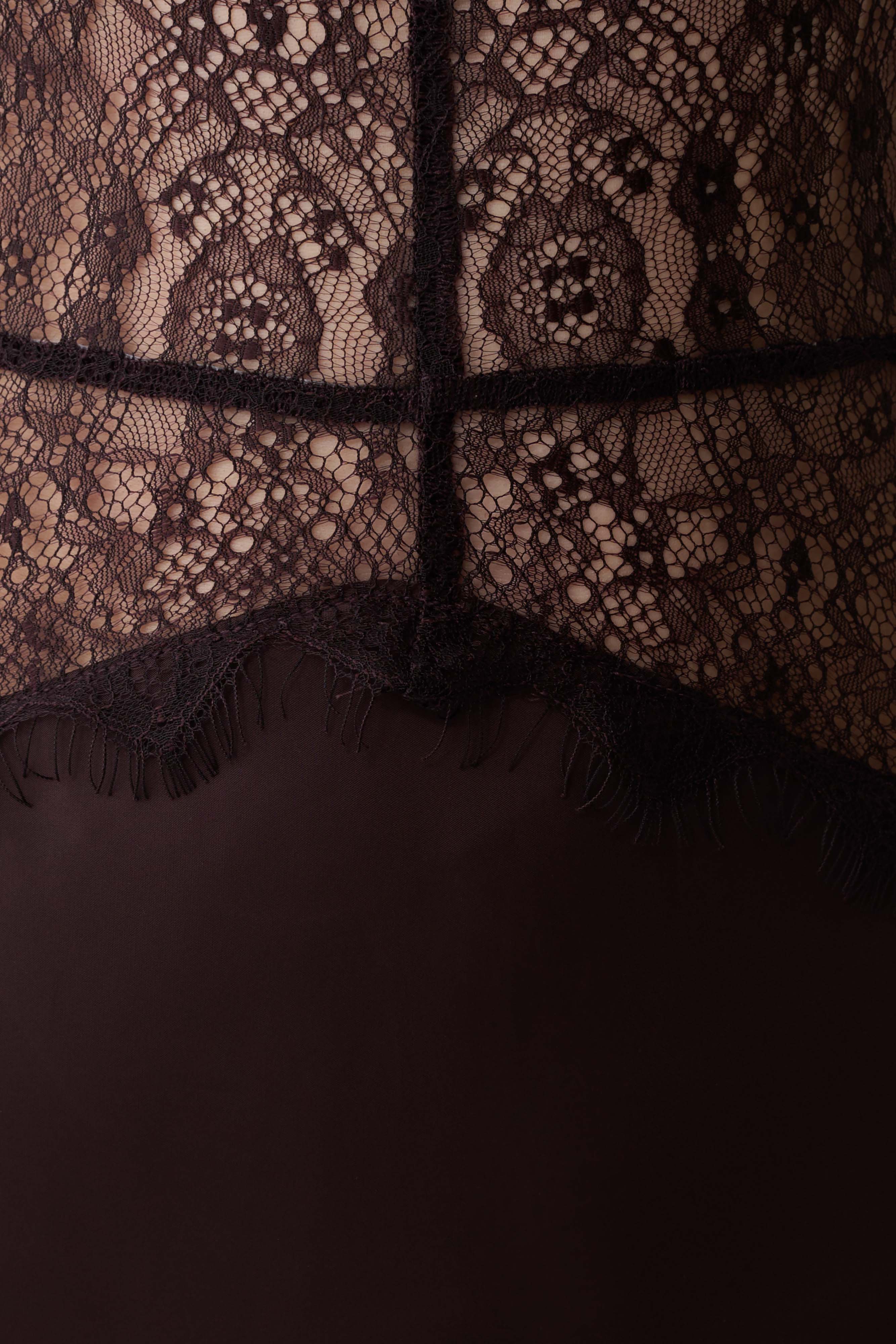 Dinah Lace And Satin Maxi Dress