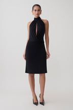 Maki Viscose Sleeveless Halter Top in Black – Chic&Drifts