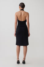 Maki Viscose Sleeveless Halter Top in Black – Chic&Drifts