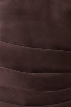 Daniela Ruched Halter Top in Dark Chocolate – Chic&Drifts