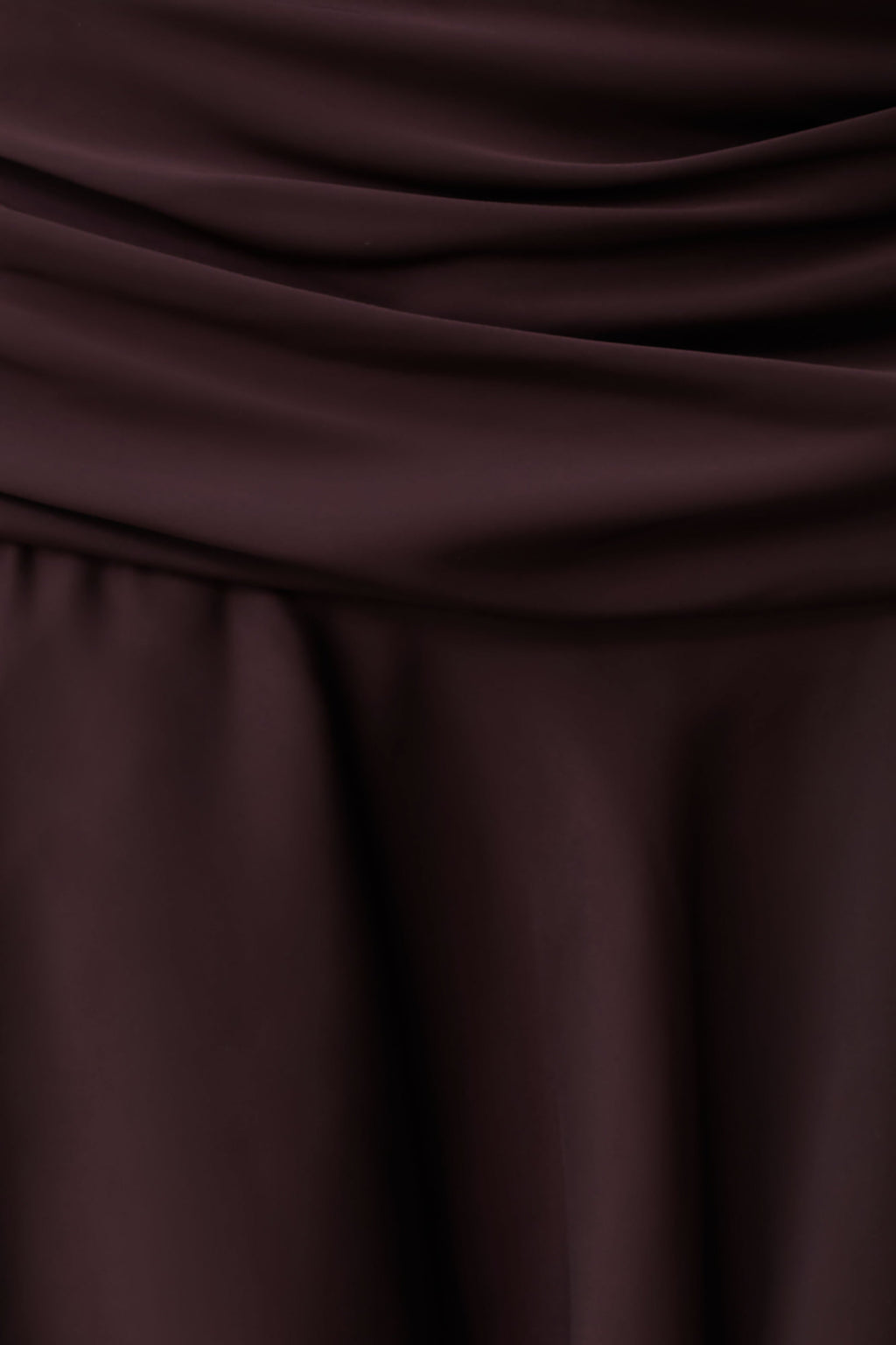 Poppy Satin Halter Mini Dress in Chocolate – Chic&Drifts