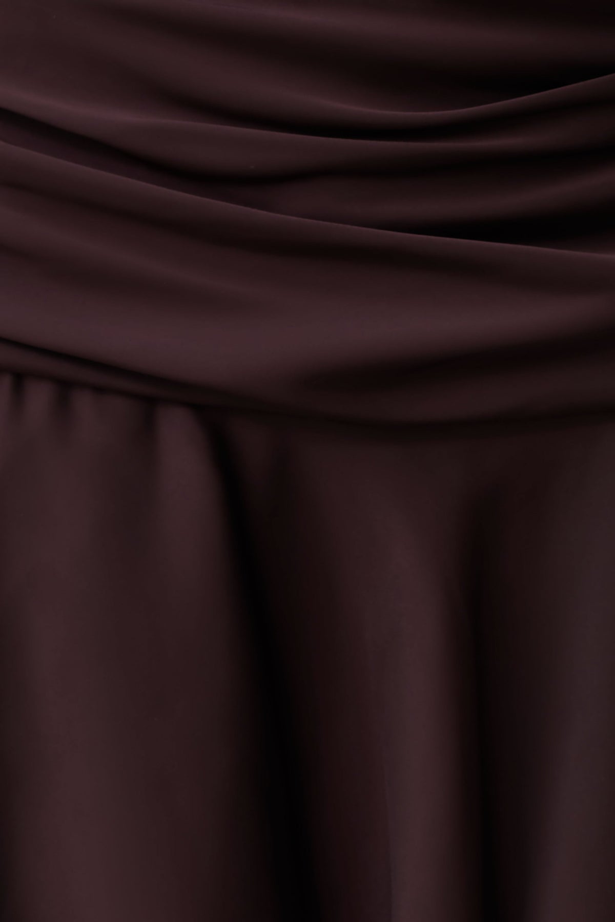 Poppy Satin Halter Mini Dress in Chocolate – Chic&Drifts