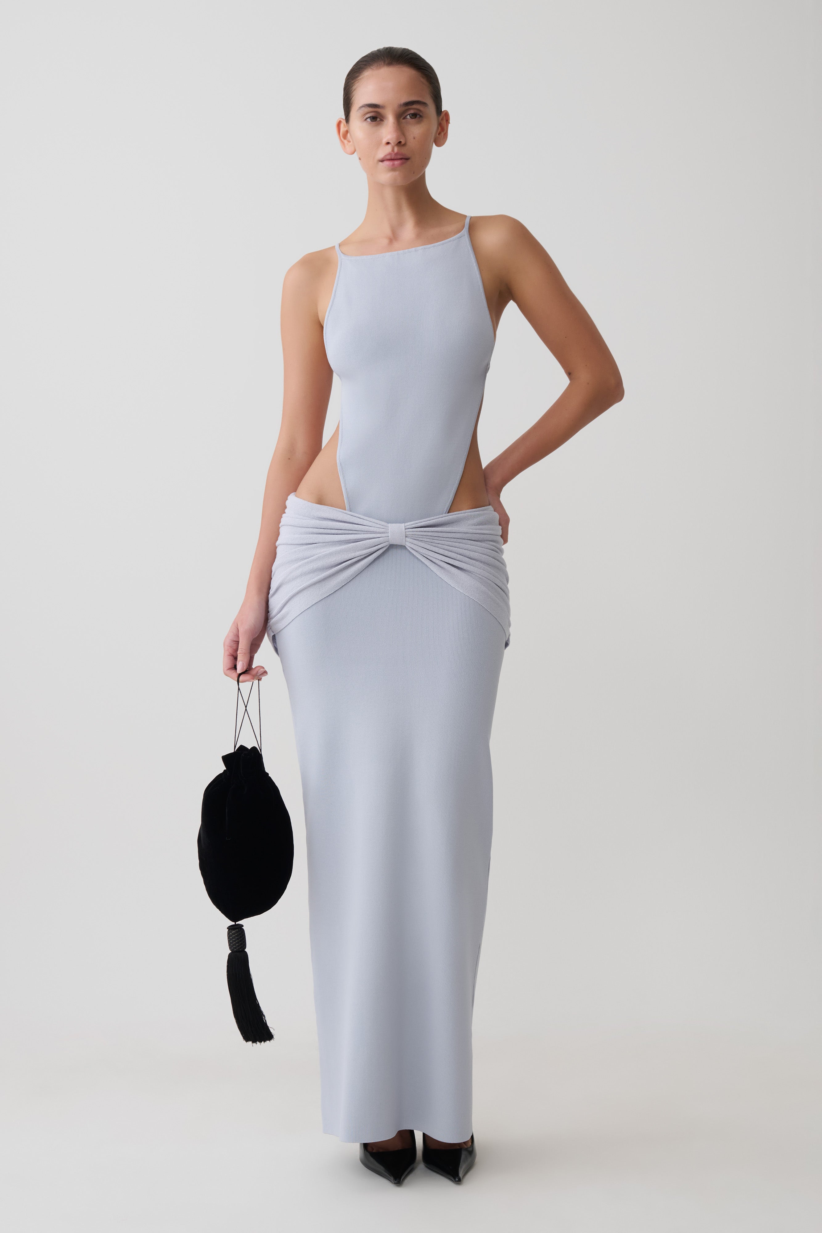 Nathaelie Sleeveless Maxi Dress in Sky Blue – Chic&Drifts
