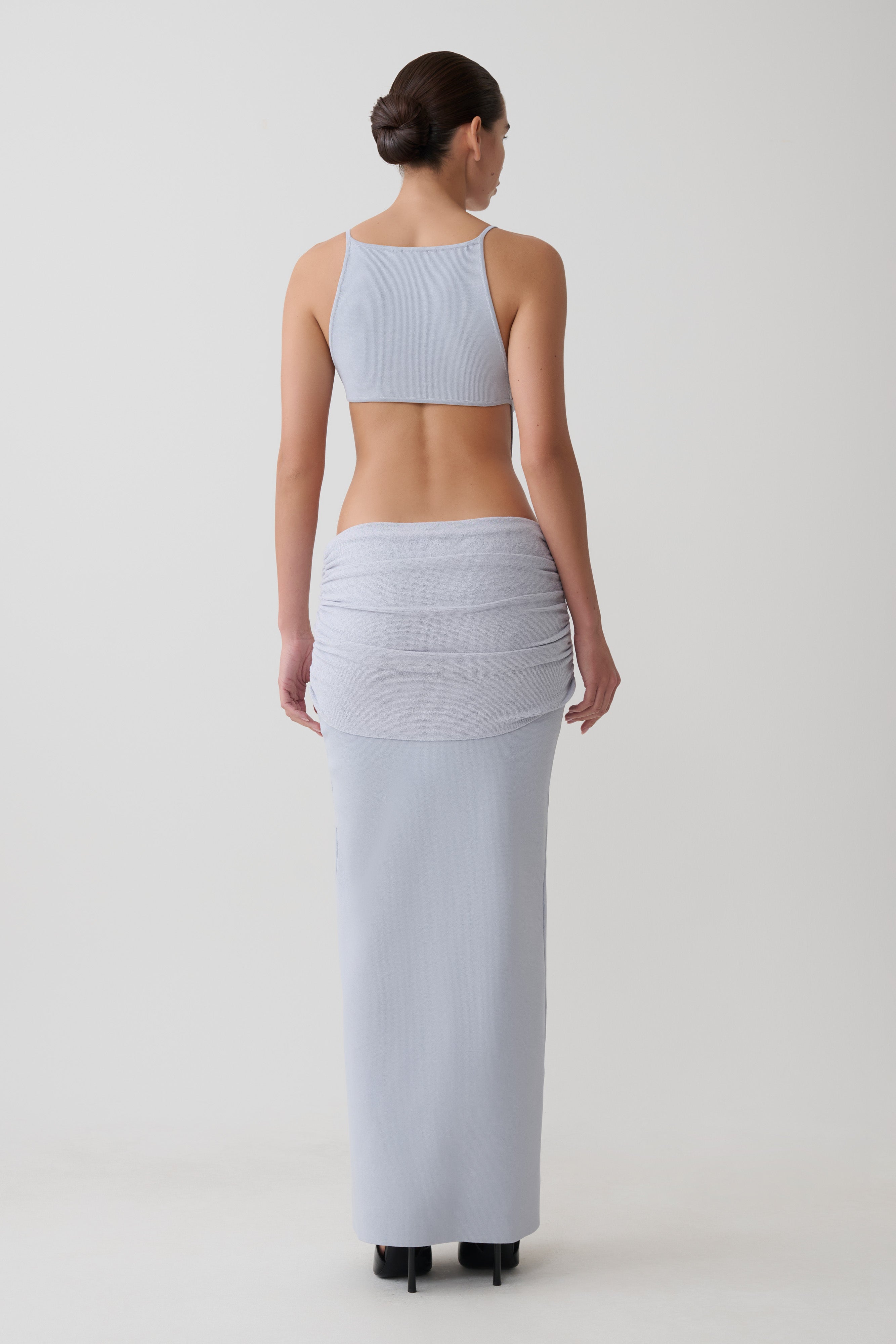 Nathaelie Sleeveless Maxi Dress in Sky Blue – Chic&Drifts