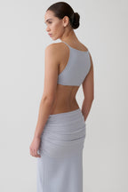 Nathaelie Sleeveless Maxi Dress in Sky Blue – Chic&Drifts