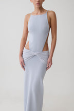 Nathaelie Sleeveless Maxi Dress in Sky Blue – Chic&Drifts